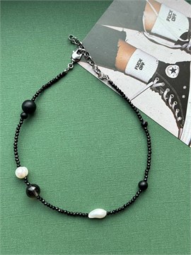 Чокер черное стекло 419К